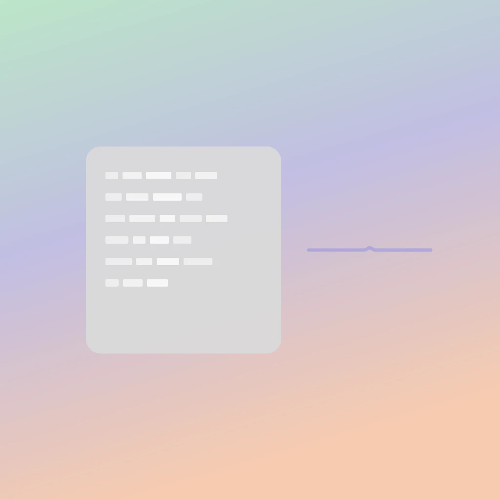 A PDF page made of pixel blocks instead of text, beside a flat silent audio waveform